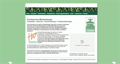 Desktop Screenshot of forstservice-wuertenberger.de